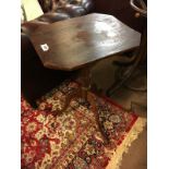 19th. C. inlaid mahogany wine table.