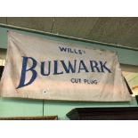 WILL'S BULWARK Cut Plug shop advertising banner.