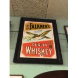 FALKNER'S Dublin Whiskey advertisement.