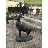 Bronze model of a stag.