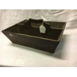 Early 19th C mahogany cutlery box.