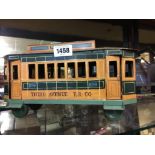 Tin plate model of THIRD AVENUE TRAM.