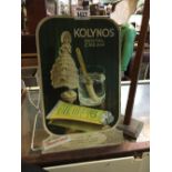 1950's cardboard counter display KOLYNOS DENTAL CREAM.