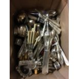 Misc. boxed lot of silver cutlery.