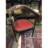 1930's bentwood tub chair.