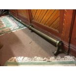 19th. C. brass pub foot rail - W Curtis Dublin.