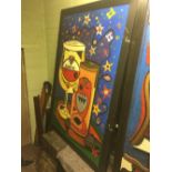 Large Pub Mural. 199 cm High x 140 cm wide.