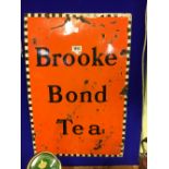 BROOKE BOND TEA enamel sign.