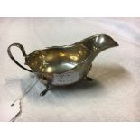Silver sauce boat. 1964-1965.
