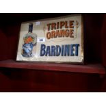 BARDINET TRIPLE ORANGE tinplate advertisement.