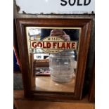 GOLD FLAKE advertising mirror.