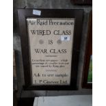 AIR RAID PRECAUTION poster.