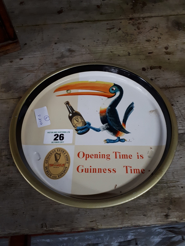 OPENING TIME IS GUINNESS TIME advertising tray.
