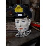 SENIOR SERVICE ceramic advertising head.