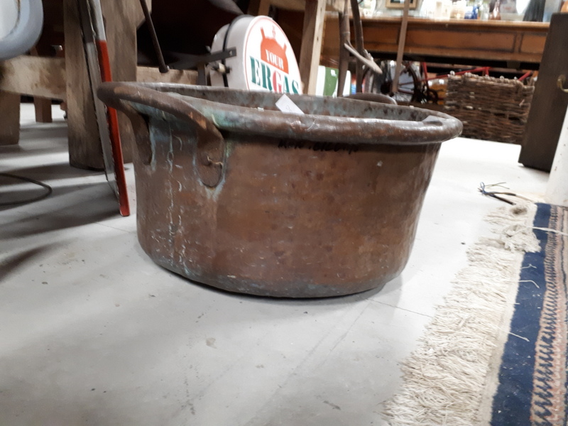 Large 19th. C. copper pot.