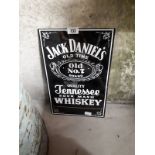 JACK DANIELS Whiskey tin plate advertisement.