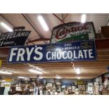FRY'S CHOCOLATE enamel advertising sign.