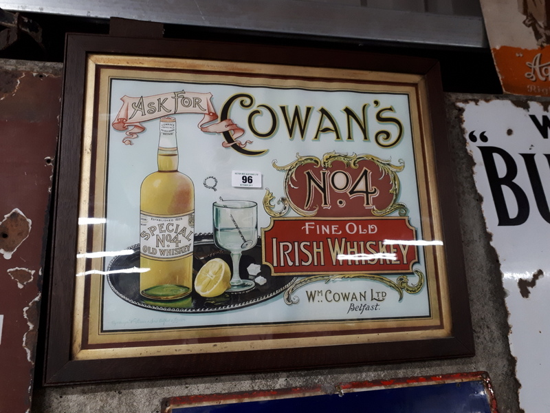 COWAN'S Ask For Irish Whiskey advertisement.
