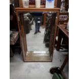 Early 20th C. oak shop display cabinet.