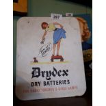 1930's Drydex Batteries show card.