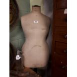 Early 20th. C. STOCKMANS mannequin on original stand.