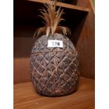 1970's designer ice bucket in the form of a pineapple by Scaratella.