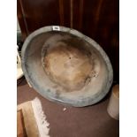 Large 19th. C. Oriental copper bowl.