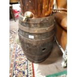 JOHN POWER'S Whiskey barrel.