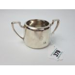 Silver plated sugar bowl inscribed Four Courts Hotel Dublin.