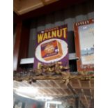 Ogden's Walnut Plug tin plate advertising sign.