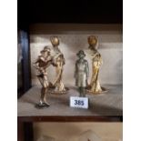 Selection of Art Deco style figurines.