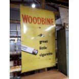 Large Woodbine Cigarettes enamel sign.