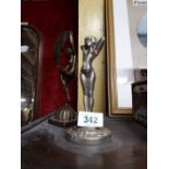 Two Art Deco figures of dancers.