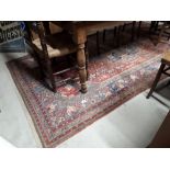 Hand woven Persian rug. { 315cm L X 157cm W }.