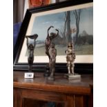 Selection of four Art Deco style figures of dancers.
