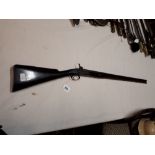 19th. C. percussion capped rifle.