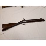 19th. C. spring bayonet carbine gun.