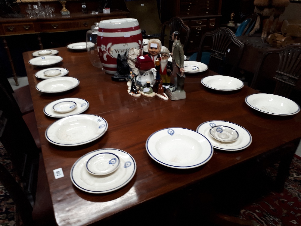 30 piece Provisional Grand Lodge Free Masons dinner service.