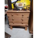 Stripped pine chest of draws.