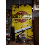 Large Will's Goldflake cigarettes enamel advertising sign.