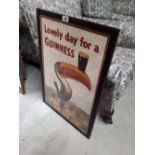 Lovely Day for a Guinness framed advertising print.