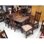 Set of eight good quality Edwardian mahogany dining chairs.