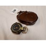 Verner's pattern chronometer, in original leather case, T. French & Son Ltd London 1917.