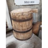 1920's wooden lime barrel.