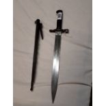 WW1. bayonet with scabbard. Waffenbrik Neuhausen 964360.