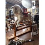 Vintage child's rocking horse.