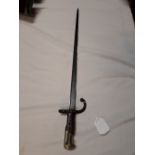 19th. C. French long bayonet.