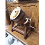 19th. C. end over end table churn.