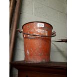 Early 20th C. painted fire bucket.