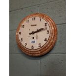 Art Deco ceramic wall clock.